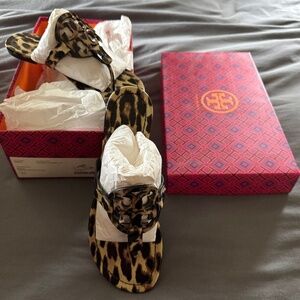 Tory Burch Leopard Miller 8.5